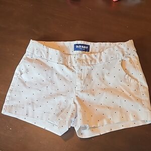 Old Navy Women's White Polka Dot Shorts